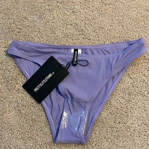 PrettyLittleThing purple bikini bottom